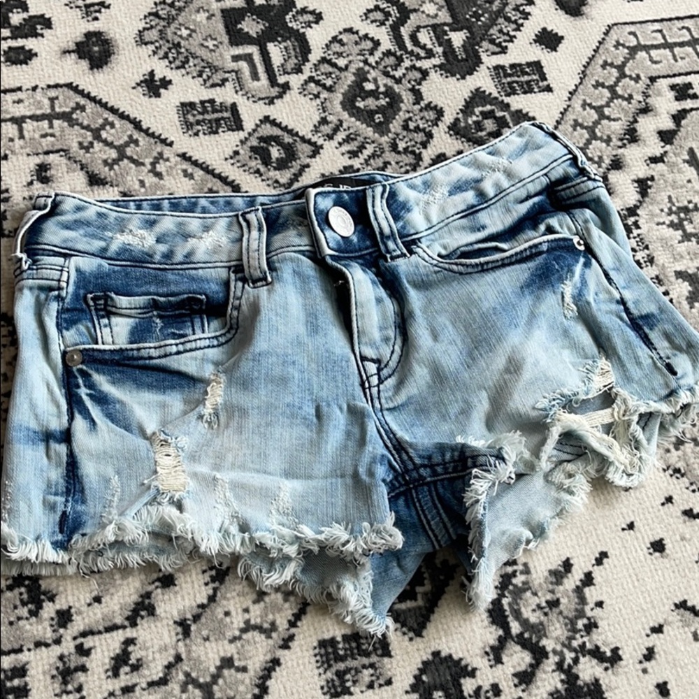 Express Denim short shorts